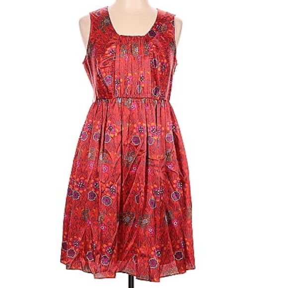Parameter Dresses & Skirts - RARE Parameter Anthropologie | Floral 100% Silk Floral Sleeveless Dress | Size 8